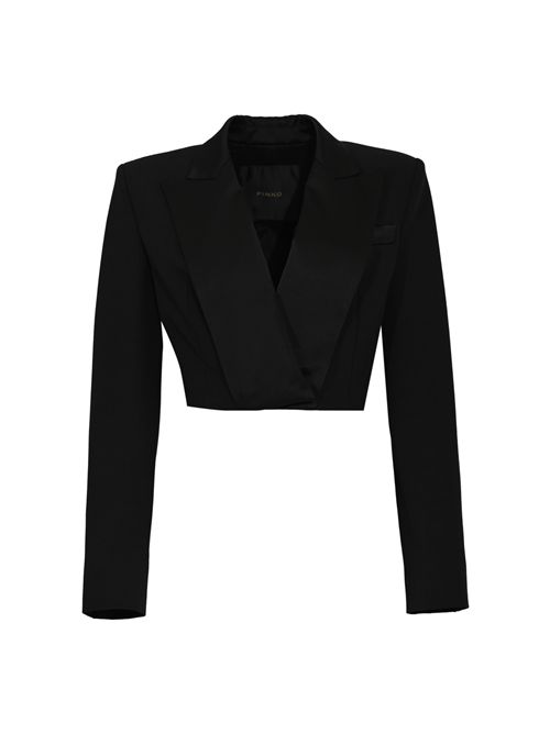 Giacca Visciola Spencer in viscosa tinta in filo PINKO | 106394 A35IZ99